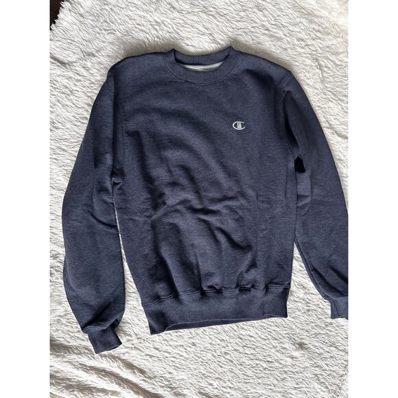 Champion eco blue crew neck sweatshirt  Men's SMALL - Picture 2 of 5